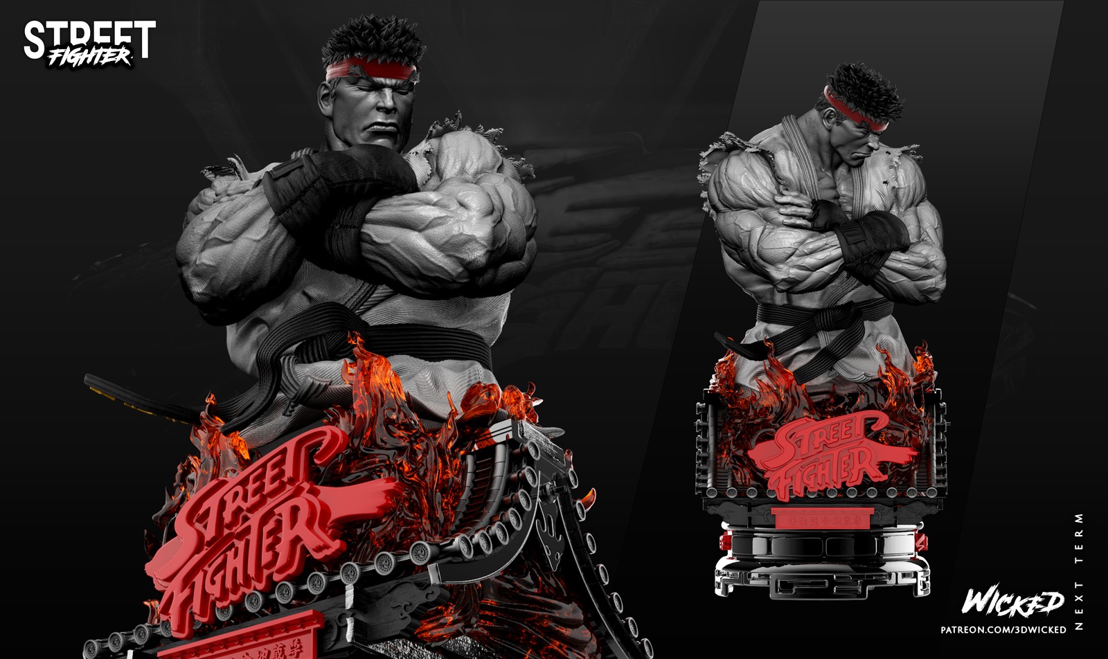 Video Game Ryu Bust