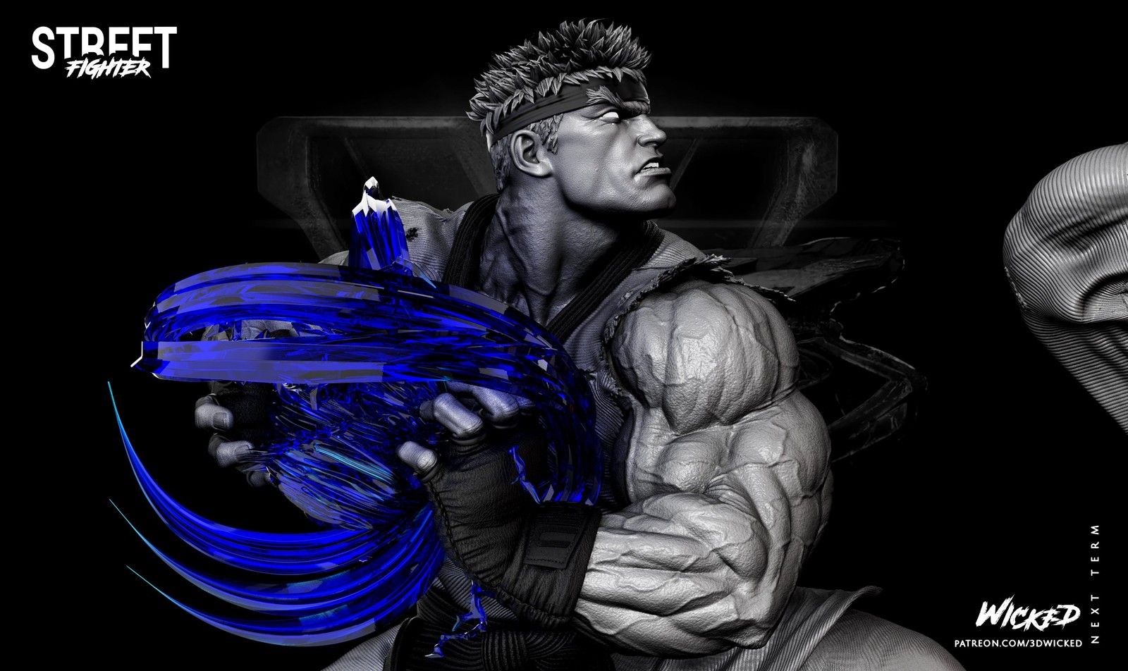 Video Game Ryu Sculpture - Image 3