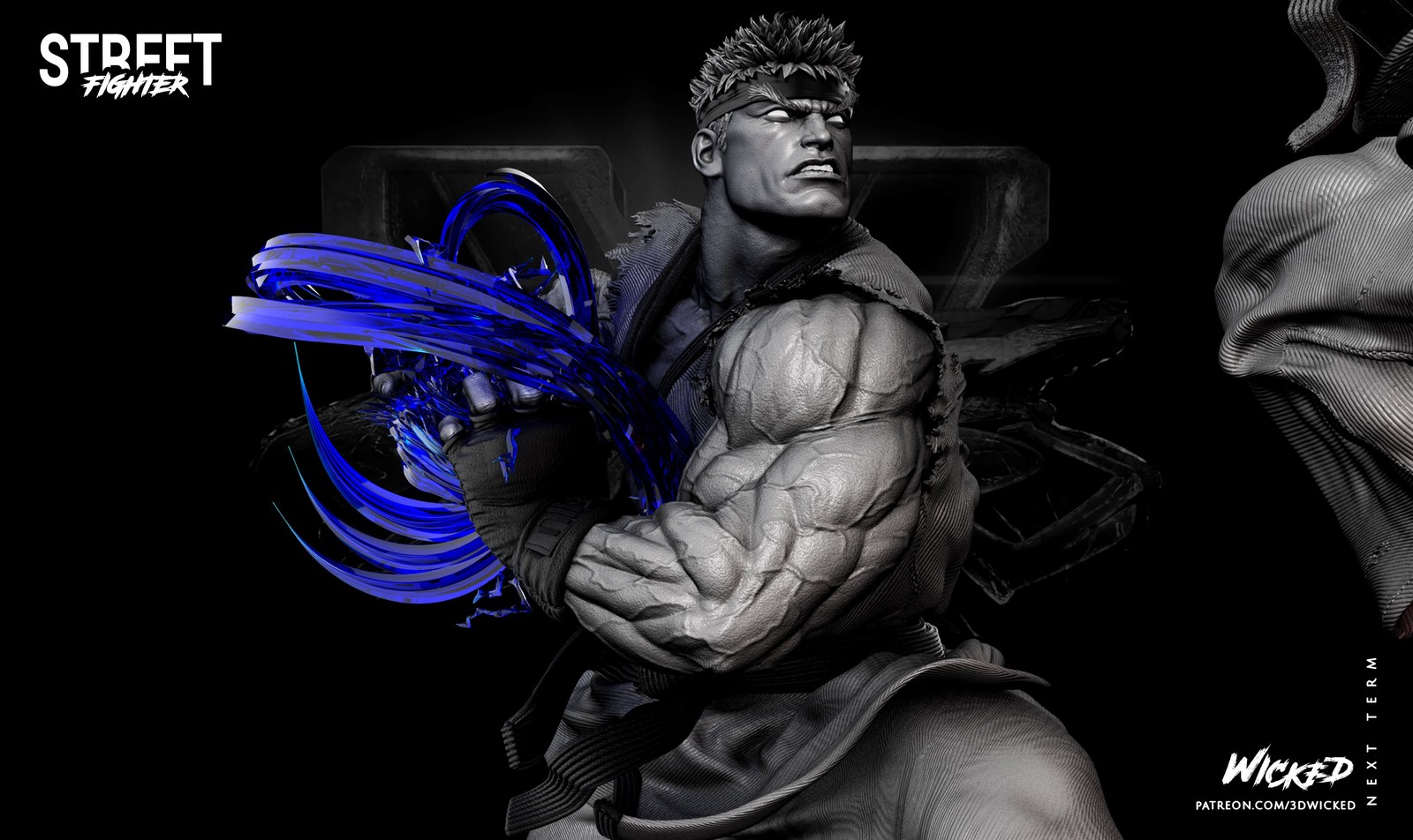 Video Game Ryu Sculpture - Image 4