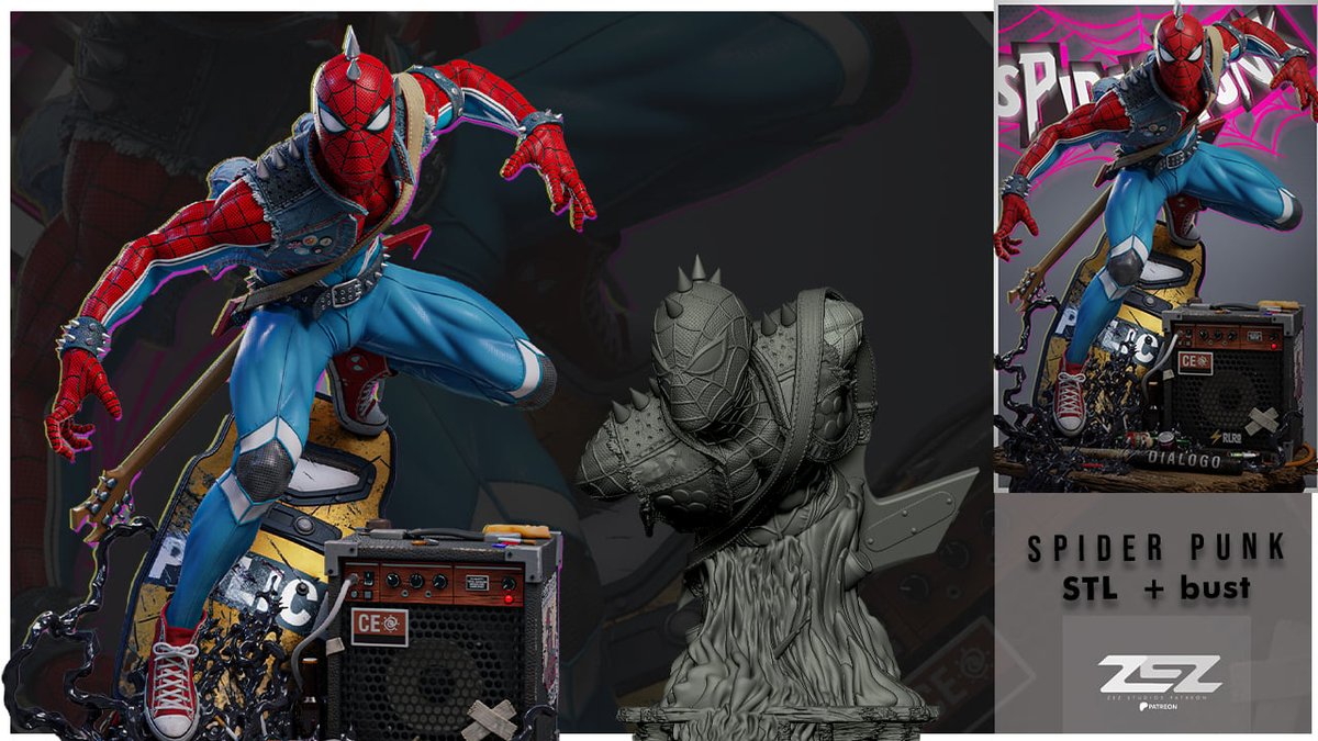 Spider Punk Bust - Image 2