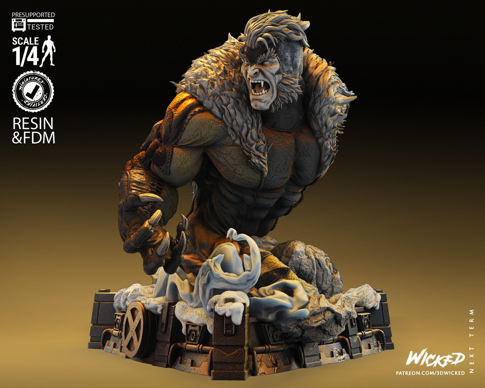 Marvel Sabretooth Bust - Image 3