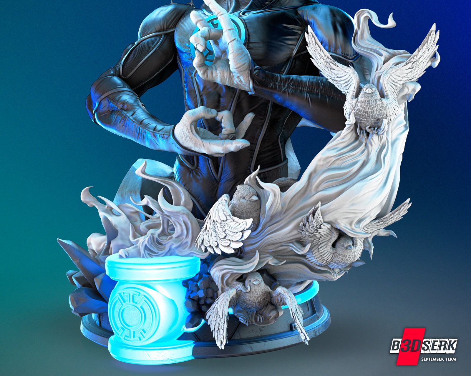 Saint Walker - Blue Lantern Bust 1/4 - Image 4