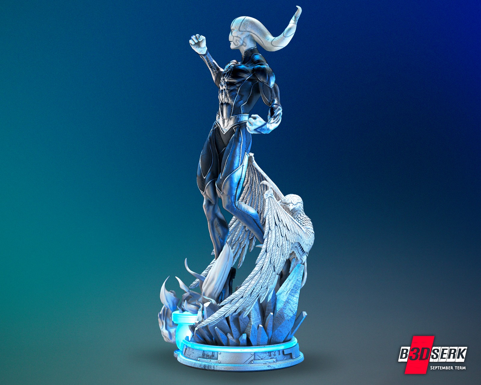 Saint Walker - Blue Lantern Sculpture 1/6 - Image 3