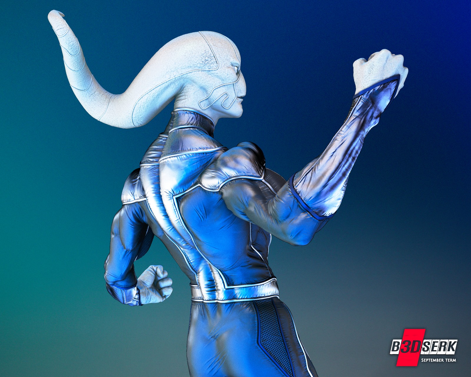 Saint Walker - Blue Lantern Sculpture 1/6 - Image 5
