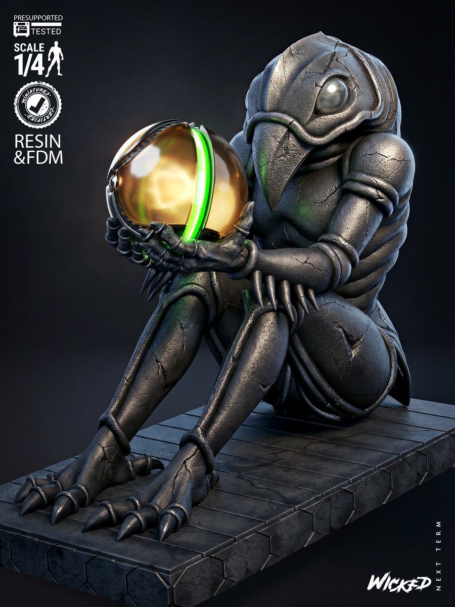 Video Games Chozo Sculpture - Image 3