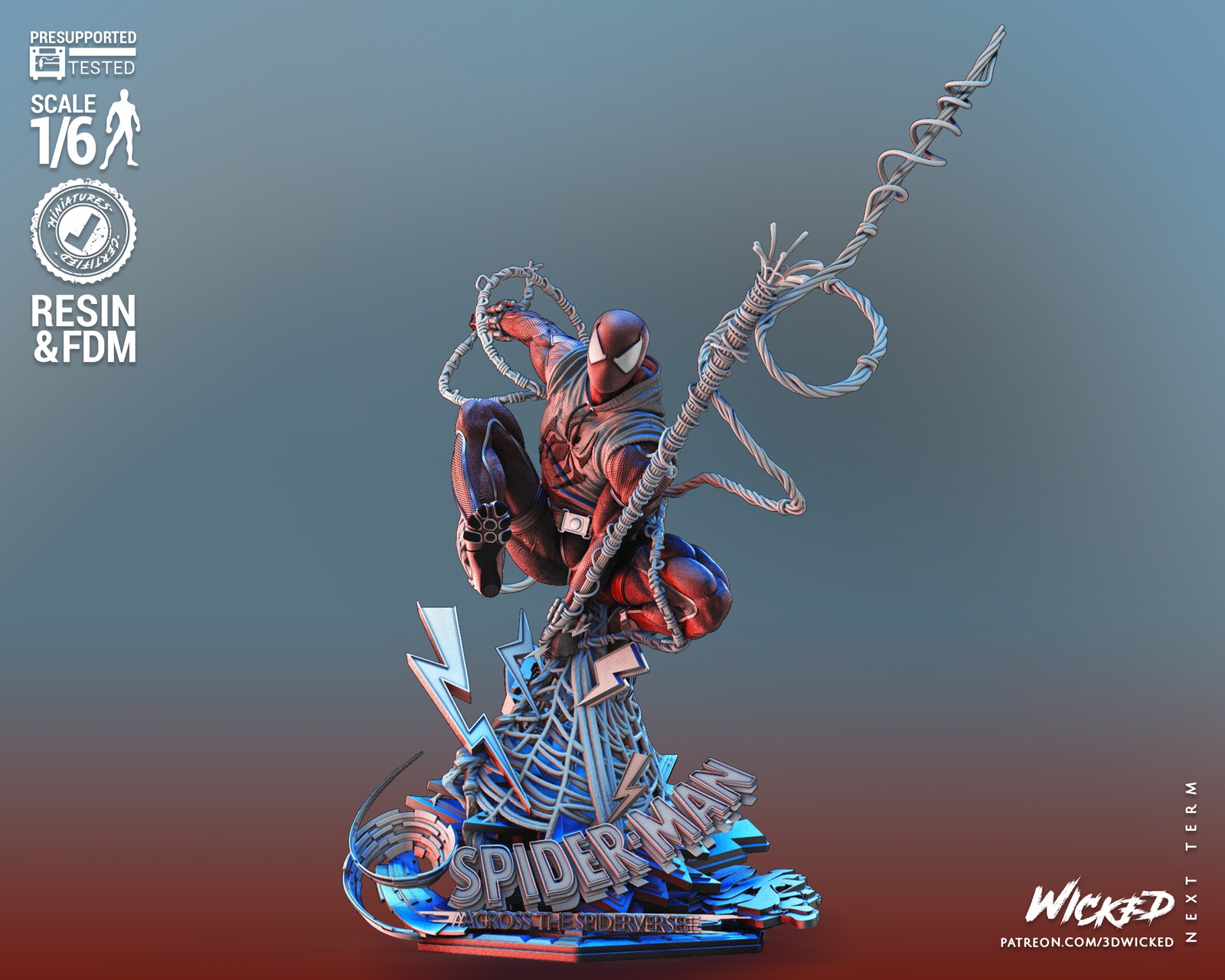 Marvel Scarlet Spider Sculpture - Image 2