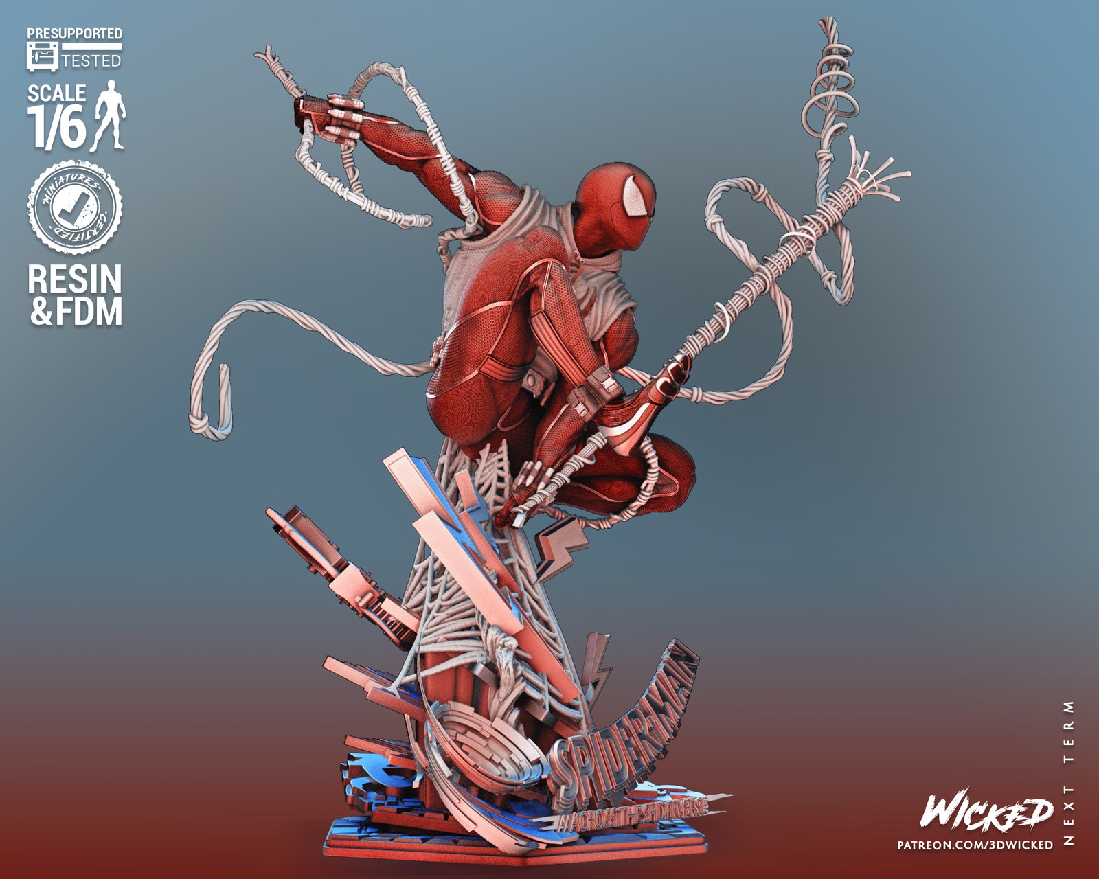 Marvel Scarlet Spider Sculpture - Image 4