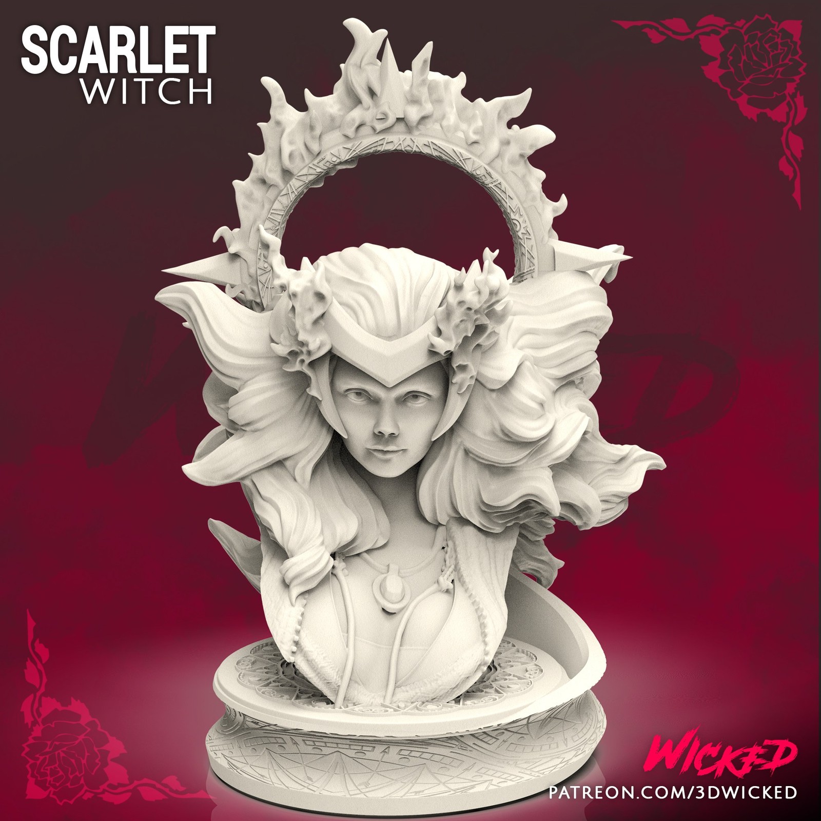 Marvel Scarlet Witch Bust