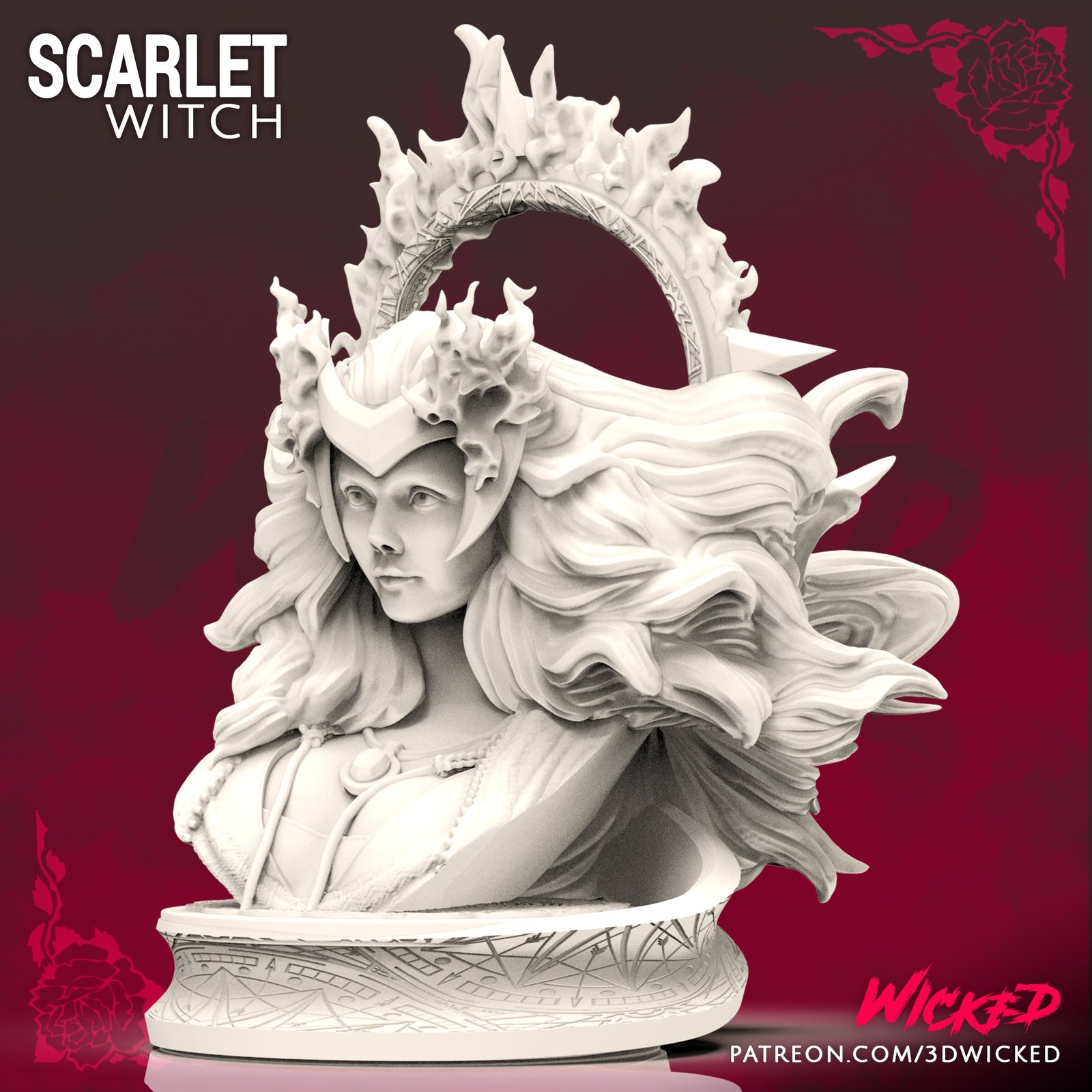 Marvel Scarlet Witch Bust - Image 3