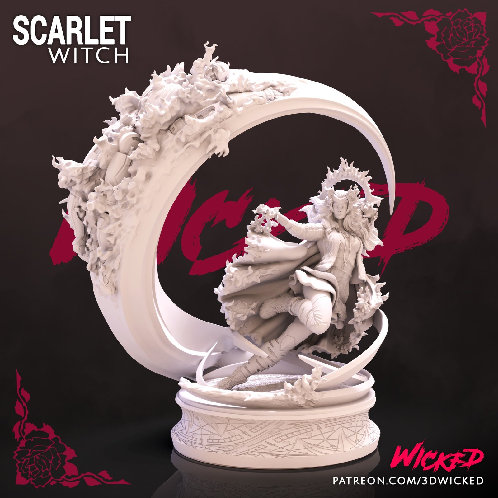 Marvel Scarlet Witch Sculpture