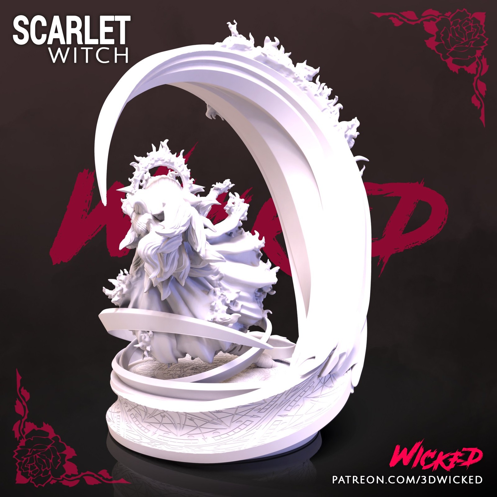 Marvel Scarlet Witch Sculpture - Image 5