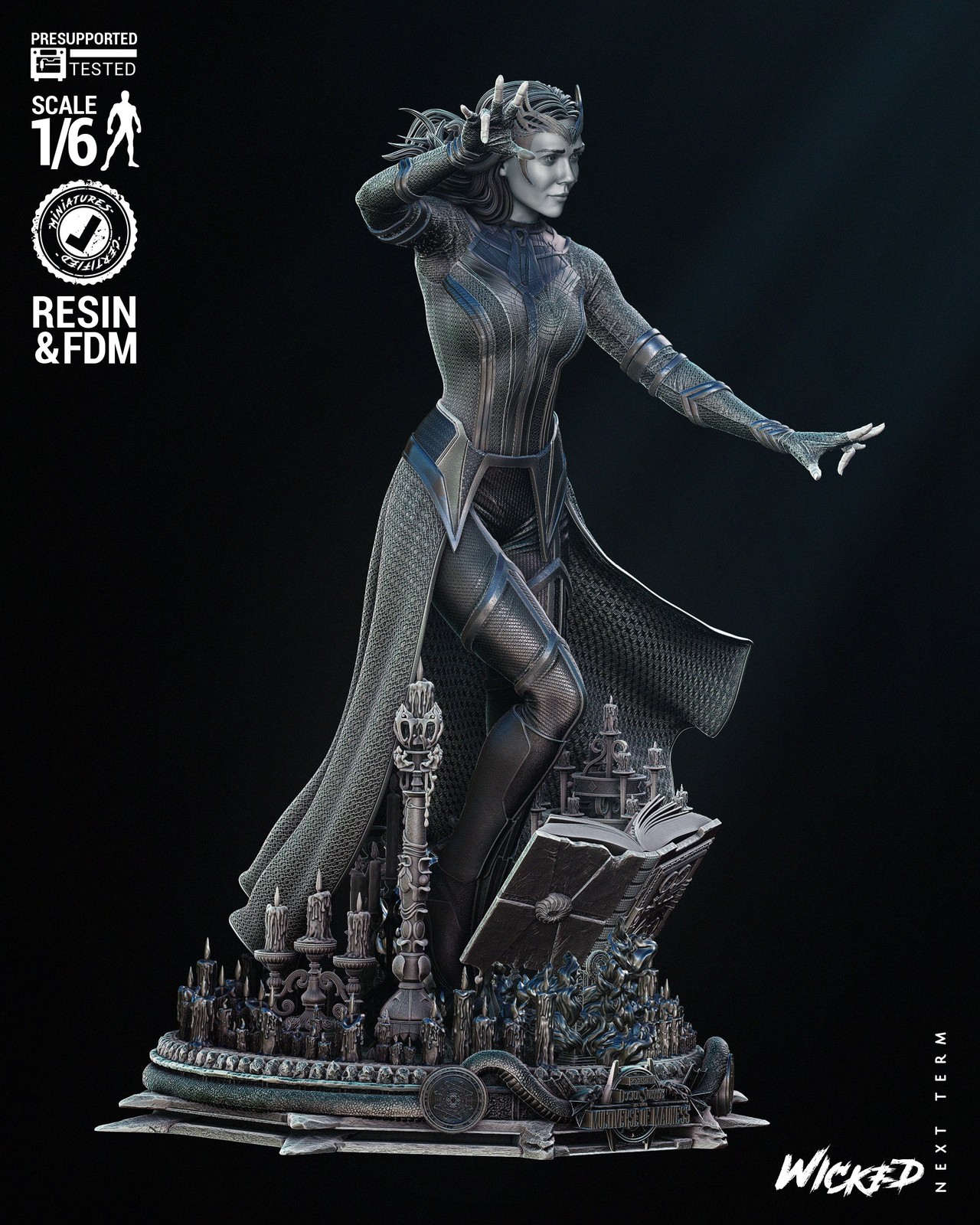 Marvel Scarlet Witch Sculpture - Image 2