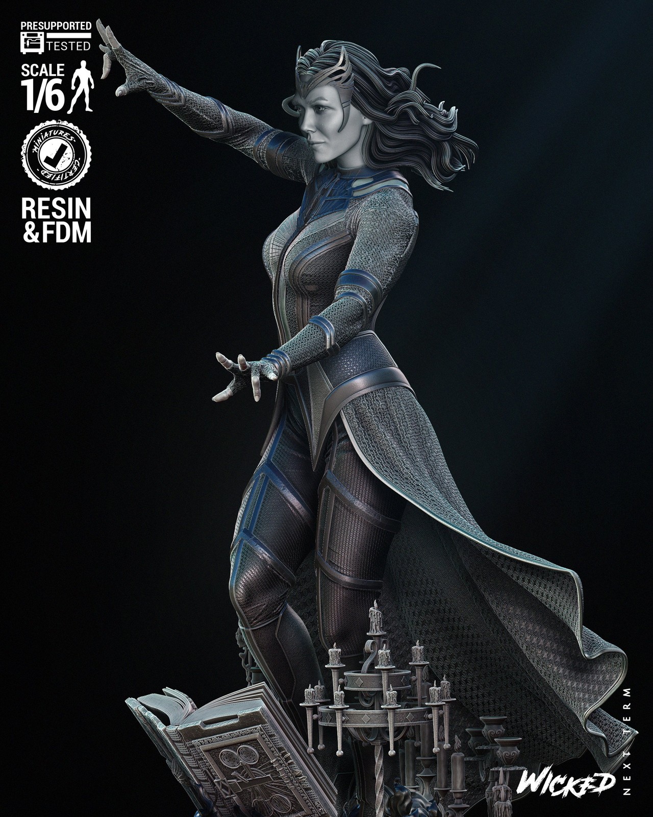 Marvel Scarlet Witch Sculpture - Image 5