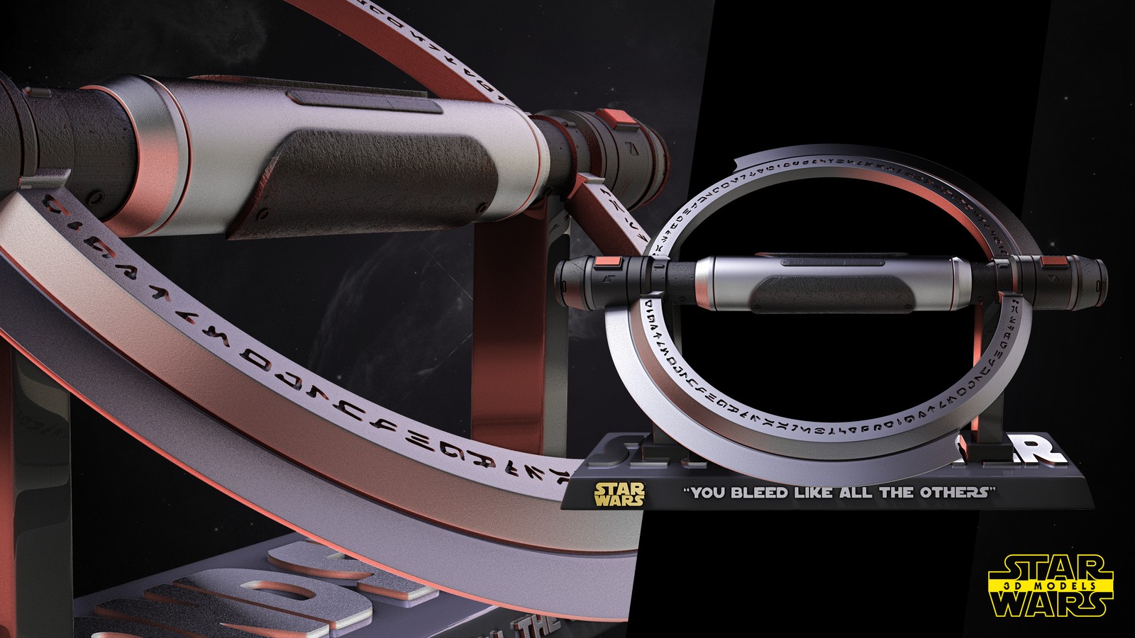 Second Sister Inquisitor Lightsaber Sculpture