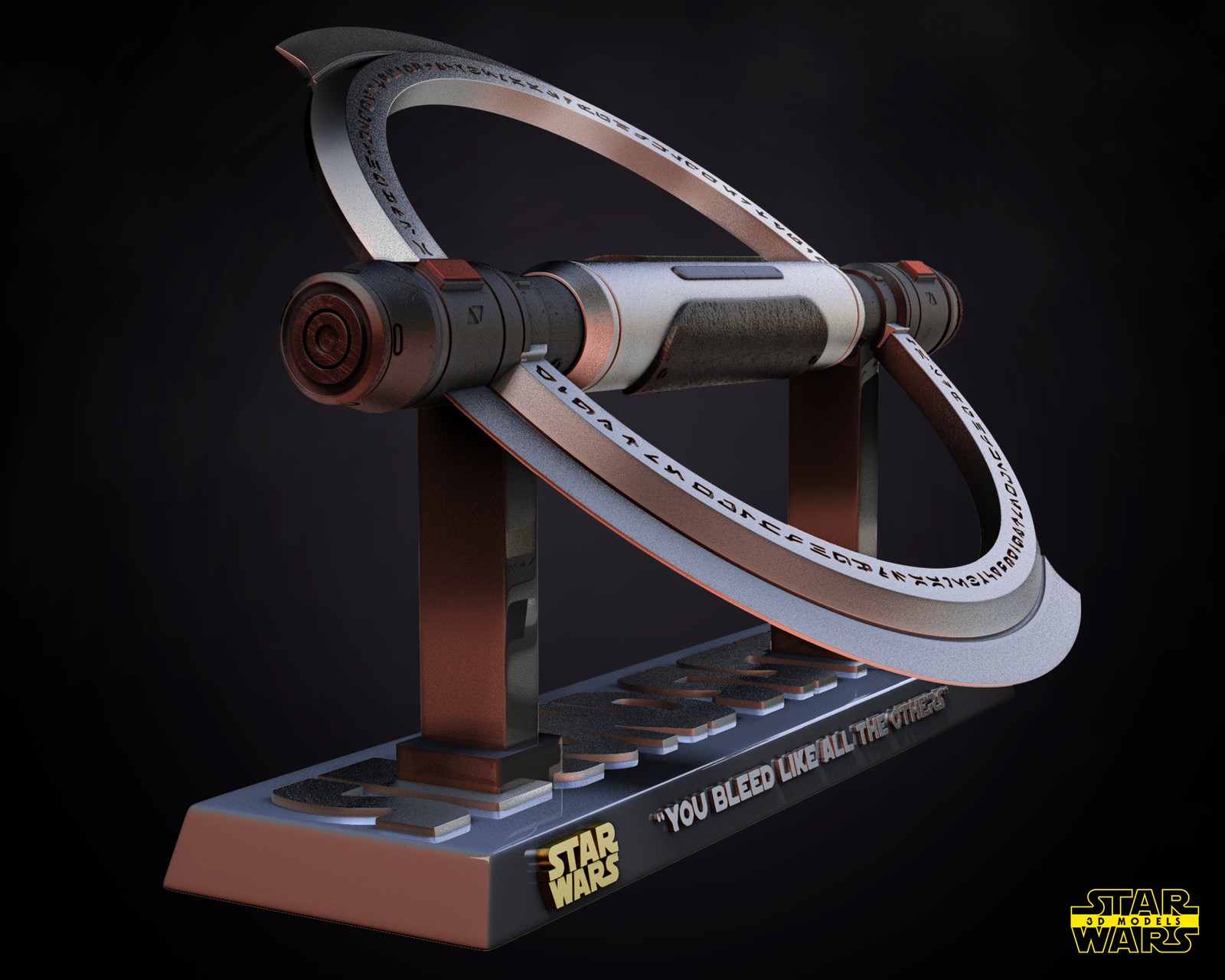 Second Sister Inquisitor Lightsaber Sculpture - Image 3