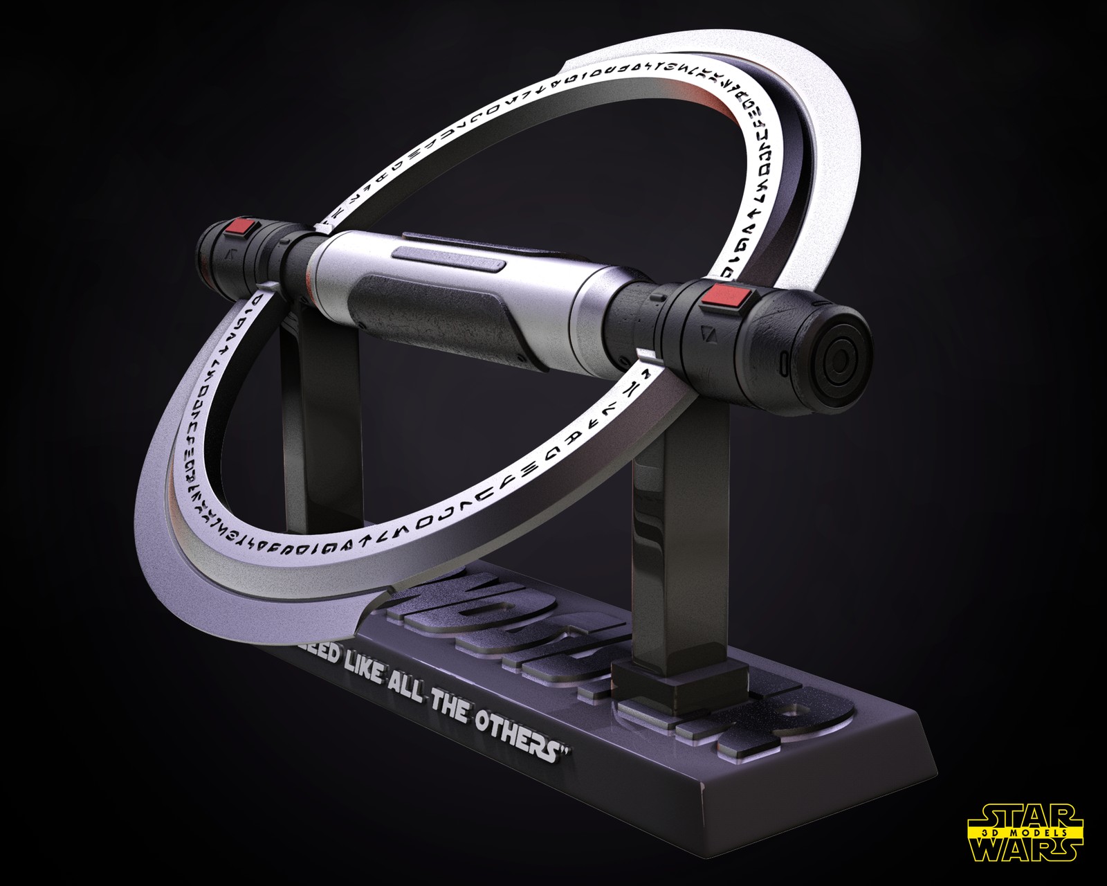 Second Sister Inquisitor Lightsaber Sculpture - Image 4