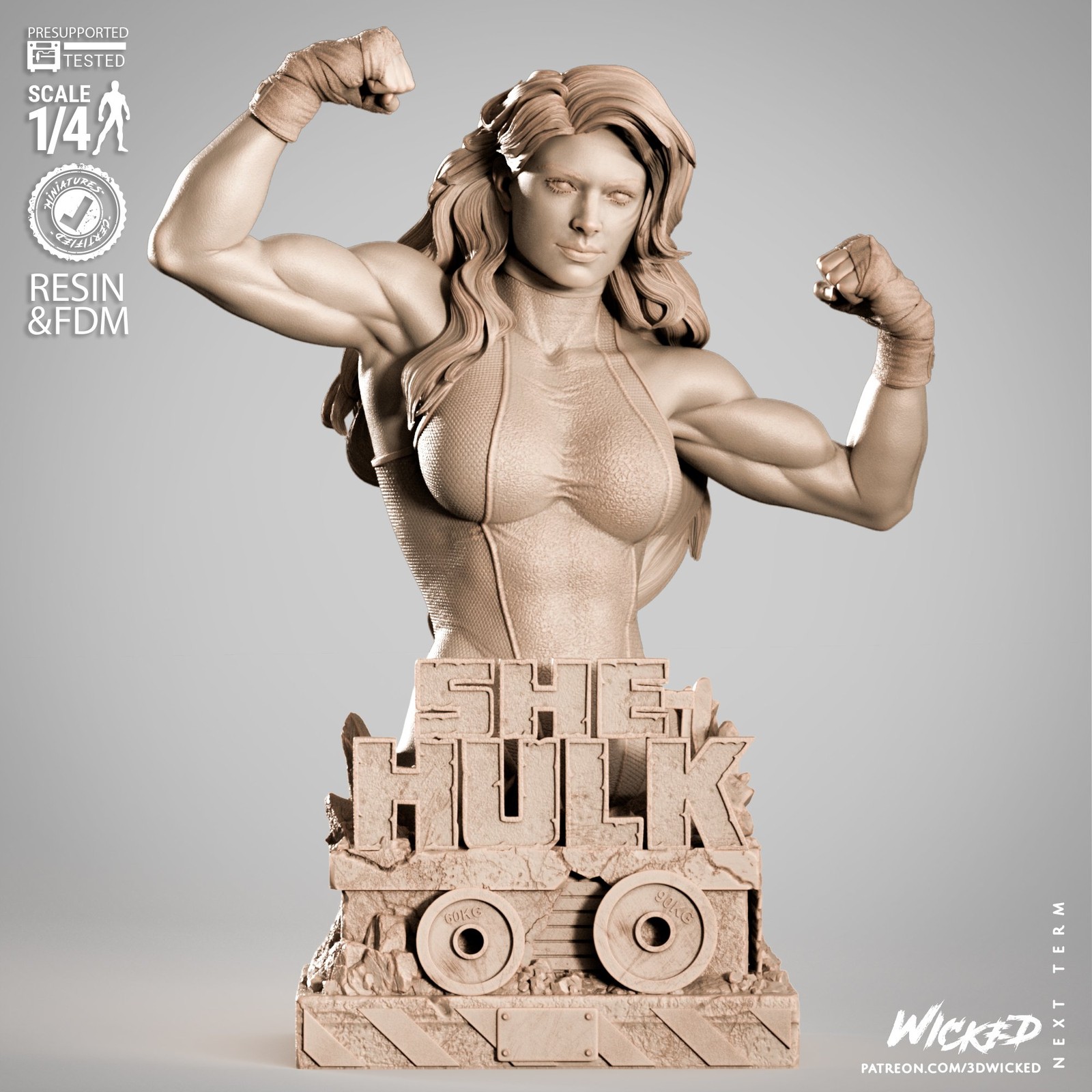 Marvel She Hulk Portrait Bust
