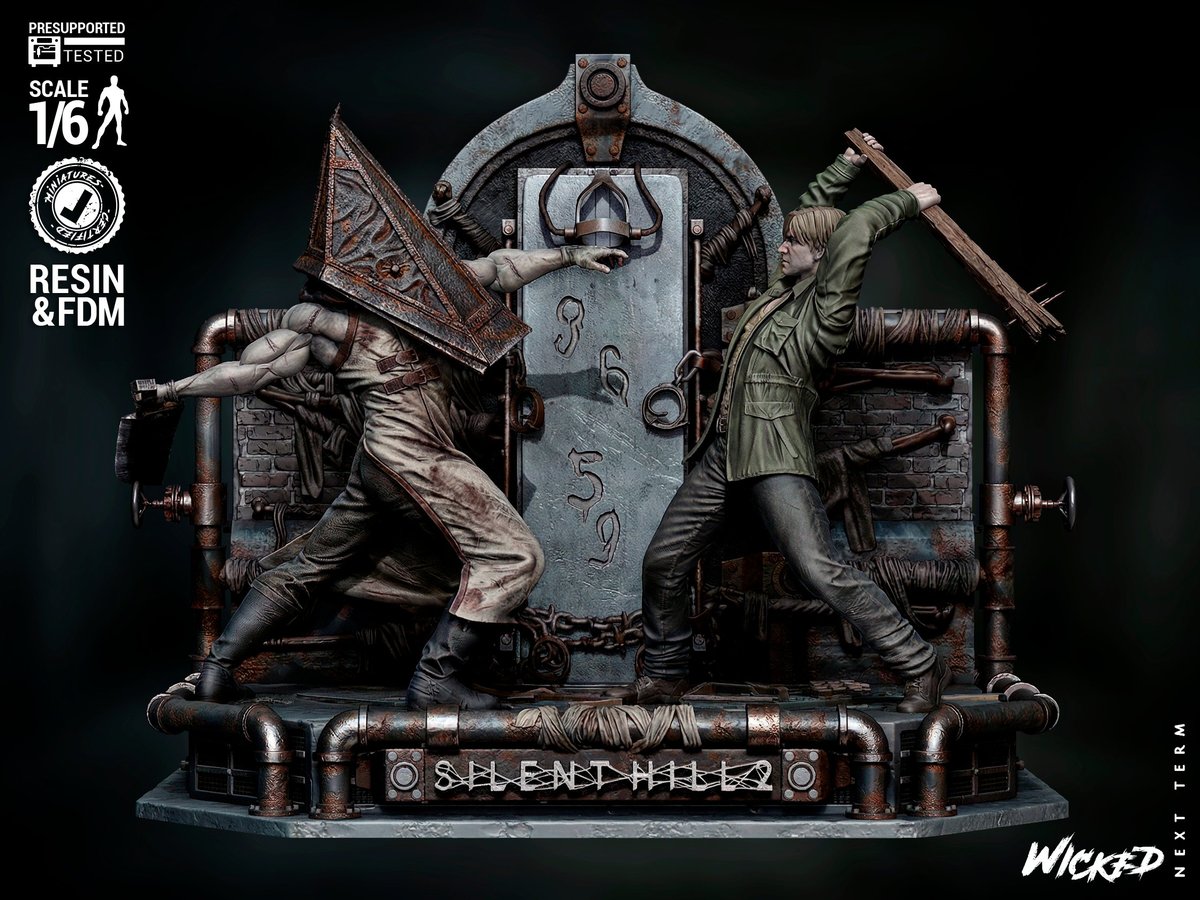 James Sunderland & Pyramid Head - Diorama (Silent Hill 2)