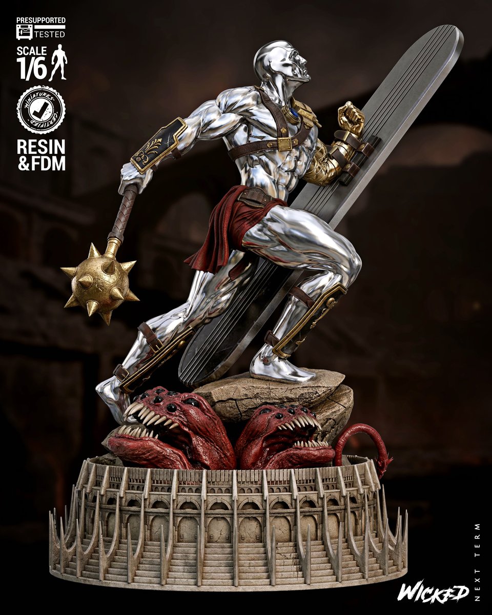 Marvel January 2026 Term Silver Surfer Comic Sculpture