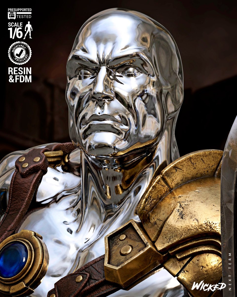 Marvel January 2026 Term Silver Surfer Comic Sculpture - Image 4