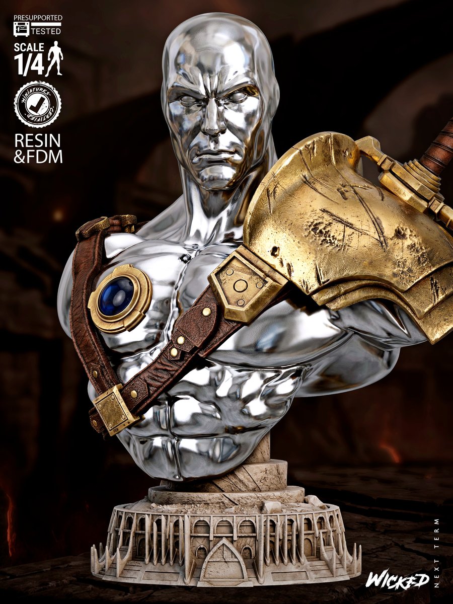 Marvel January 2026 Term Silver Surfer Portrait Bust - Image 2