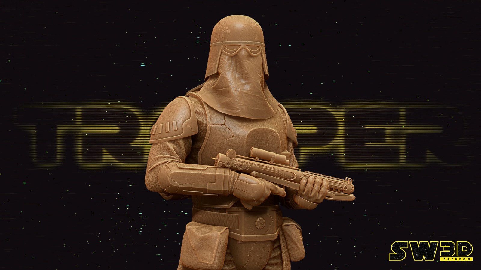 Snow Trooper Sculpture