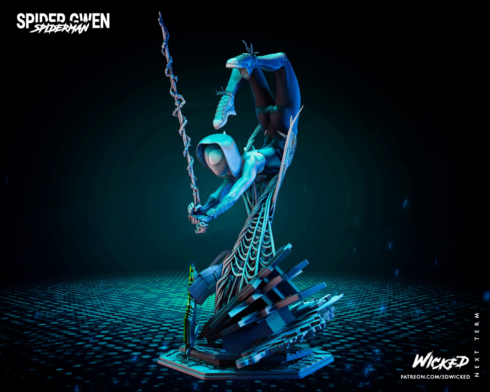 Marvel Spider Gwen Sculpture - Image 2