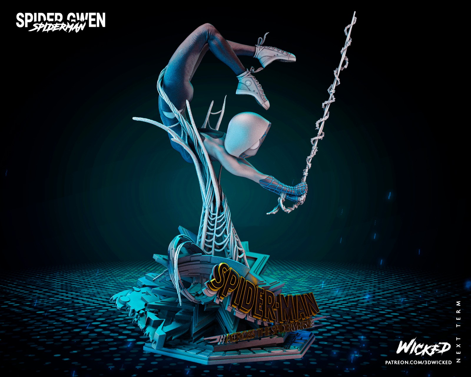 Marvel Spider Gwen Sculpture - Image 3