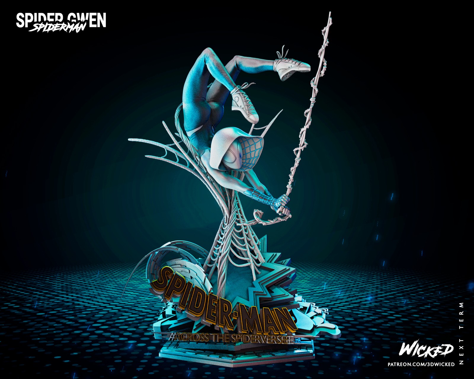 Marvel Spider Gwen Sculpture - Image 4