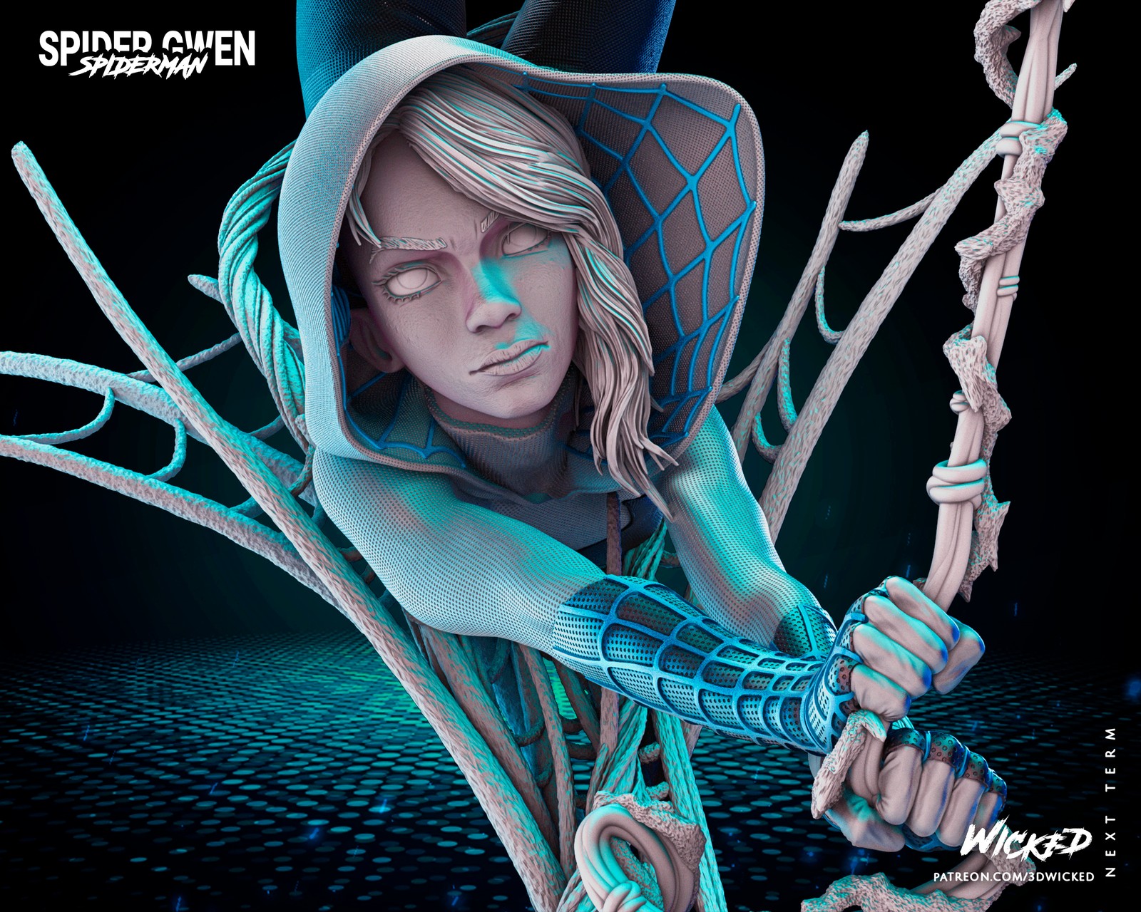 Marvel Spider Gwen Sculpture - Image 5