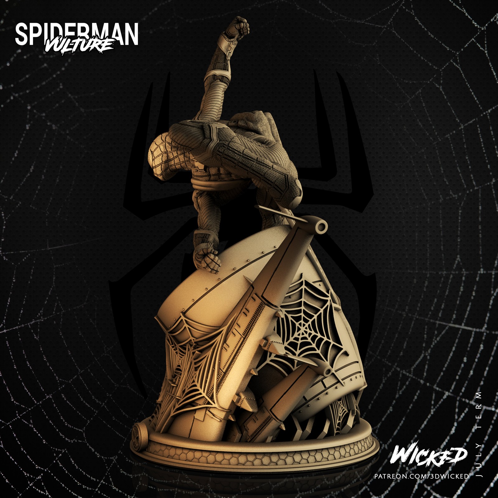 Marvel Spider man Sculpture - Image 2