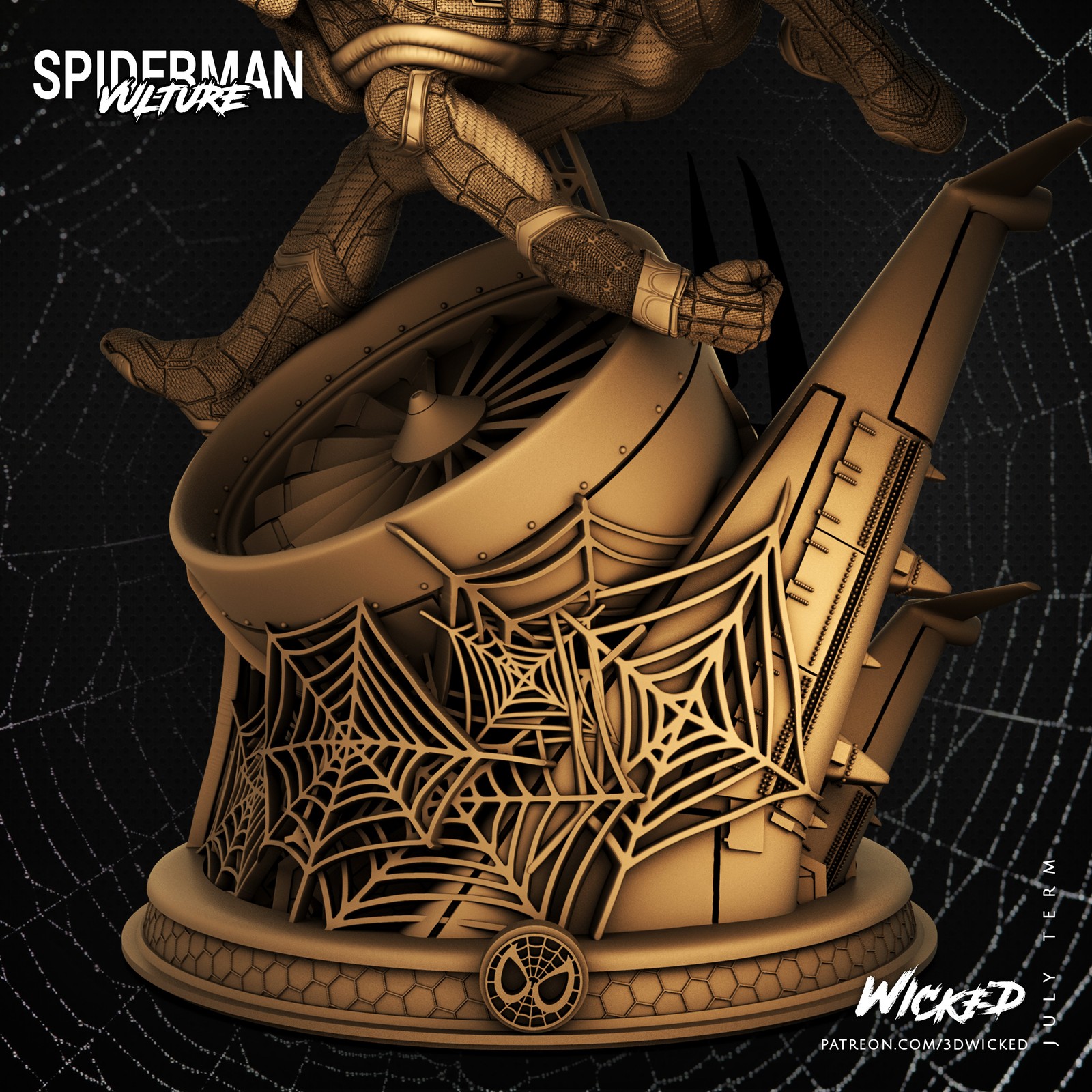 Marvel Spider man Sculpture - Image 4