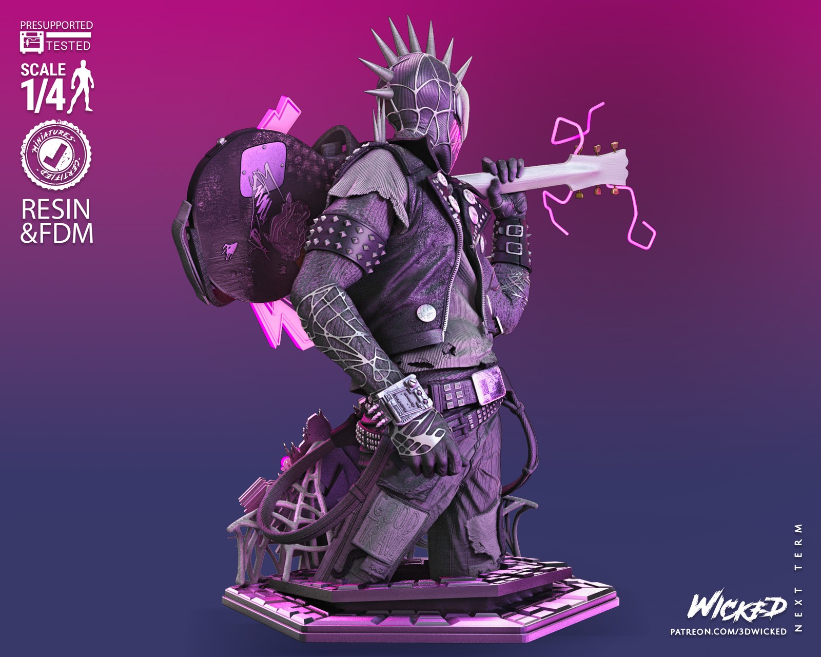 Marvel Spider Punk Bust - Image 3