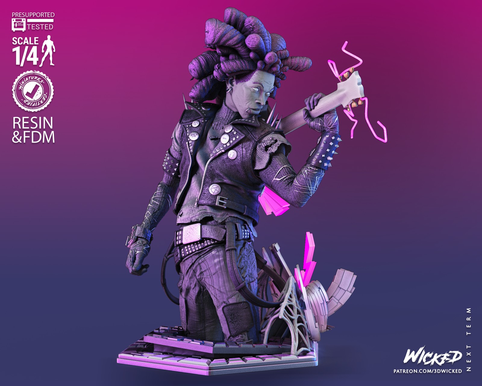 Marvel Spider Punk Bust - Image 4