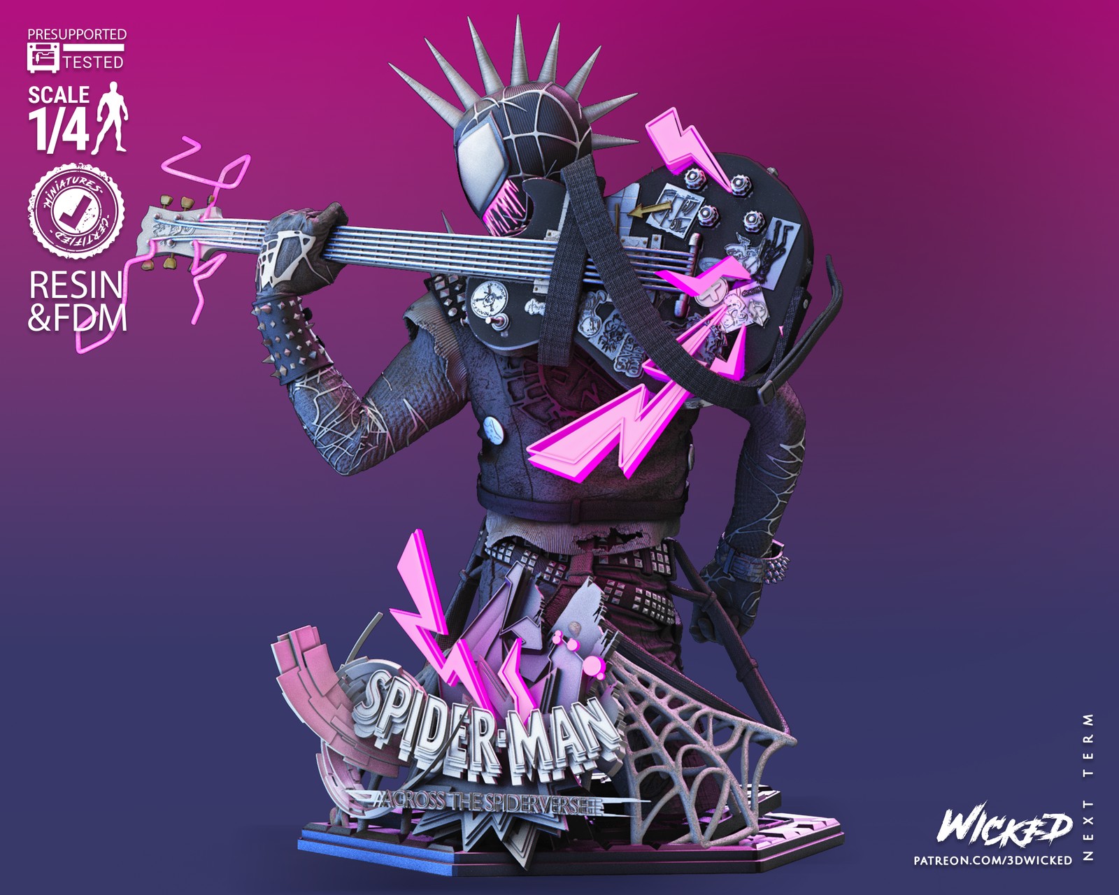 Marvel Spider Punk Bust - Image 5