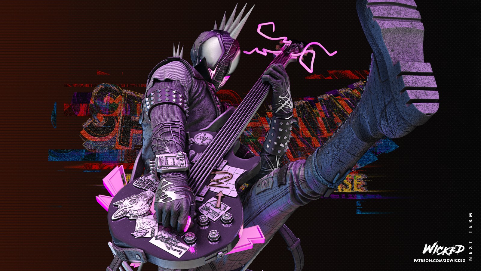 Marvel Spider Punk Sculpture