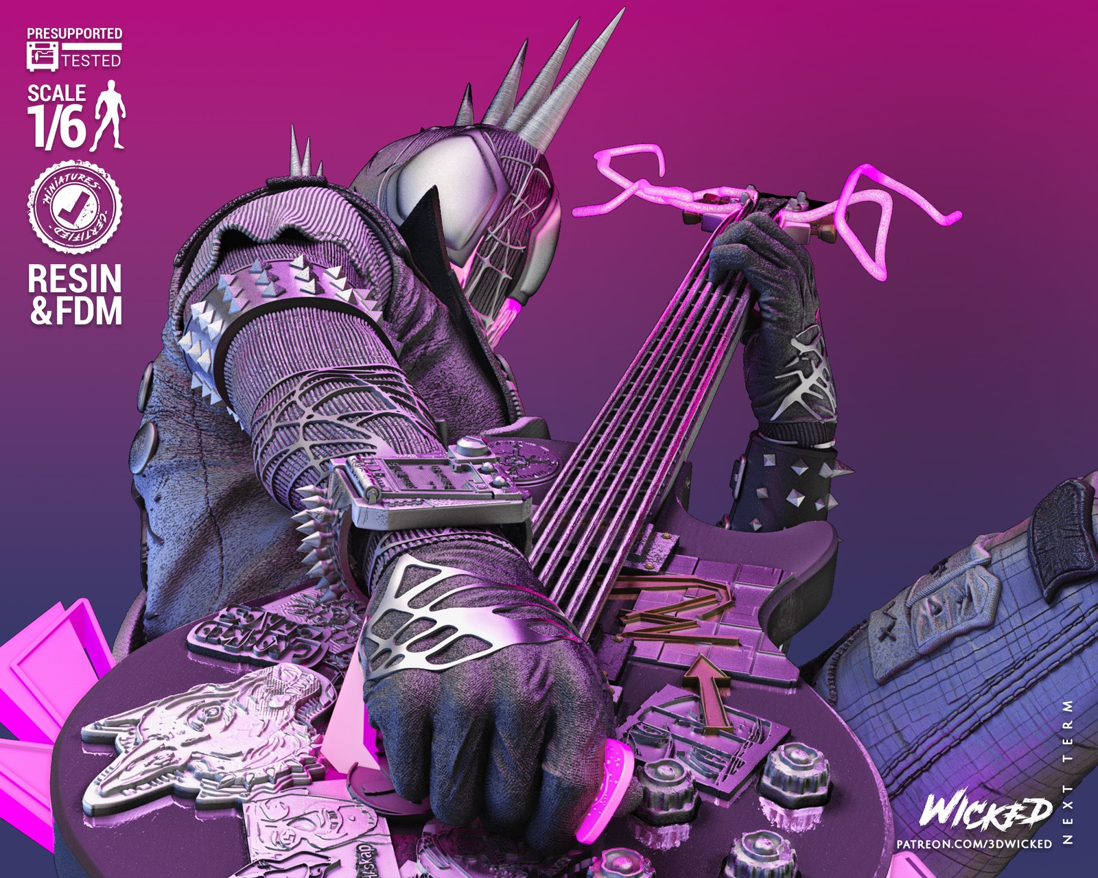 Marvel Spider Punk Sculpture - Image 2