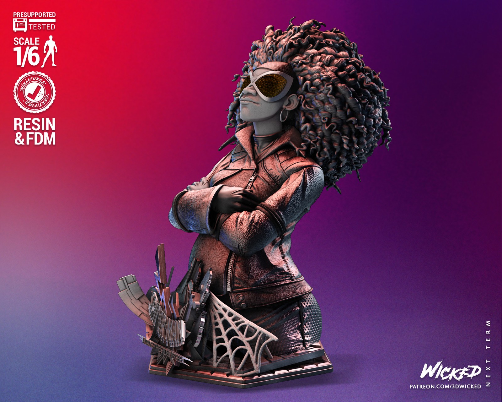 Marvel Spider Woman Spider Verse Bust - Image 3