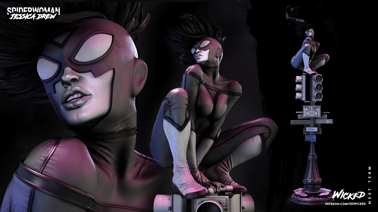 Marvel Spider Woman Sculpture