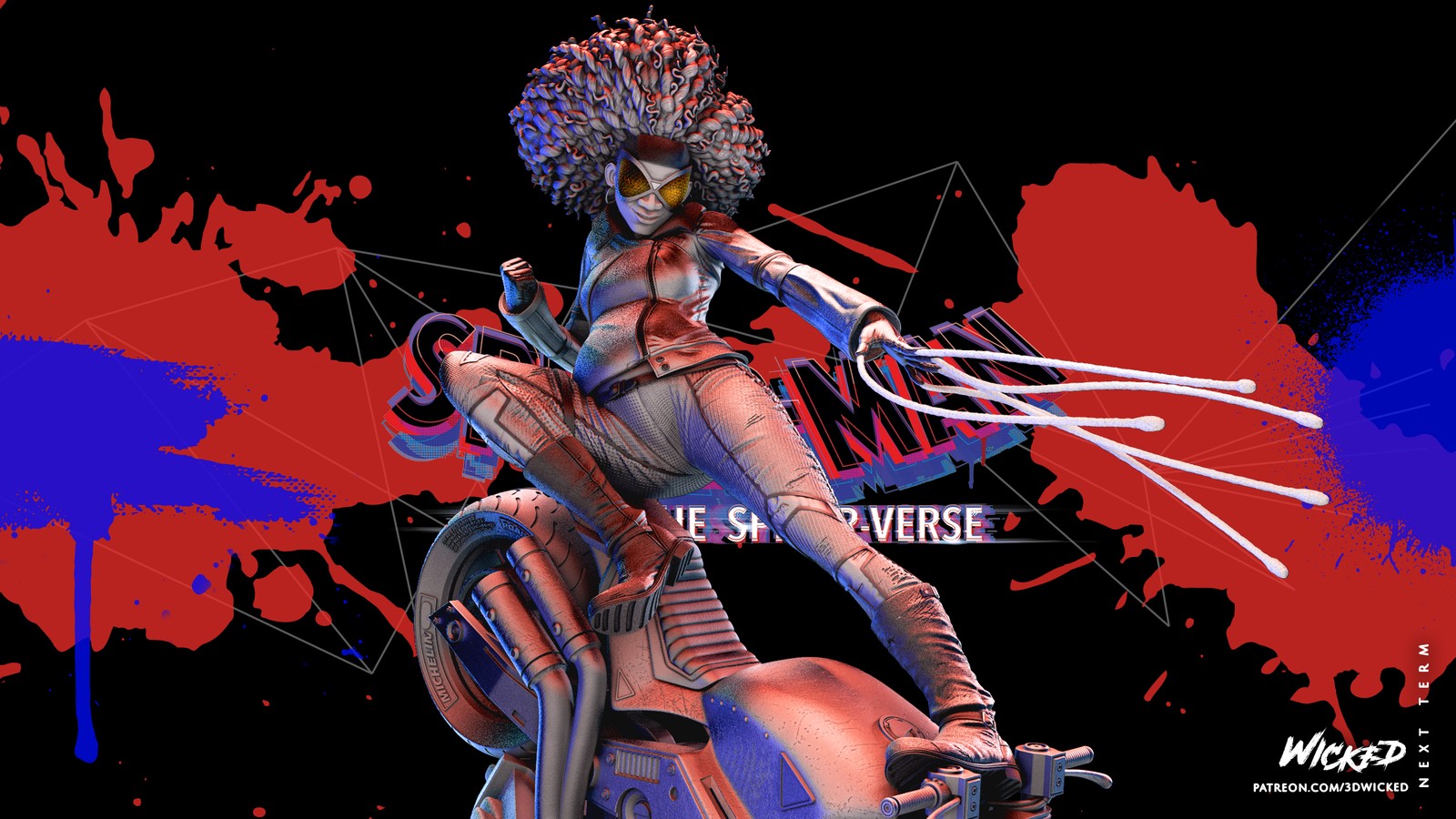 Marvel Spider Woman Spiderverse Sculpture