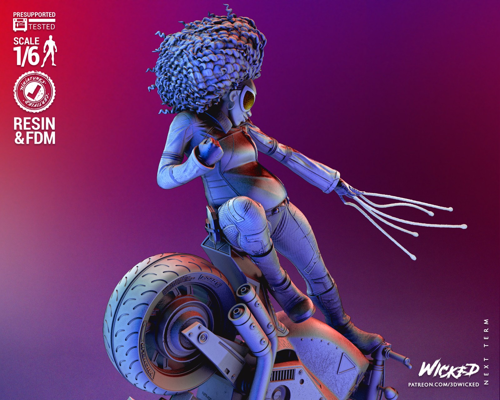 Marvel Spider Woman Spiderverse Sculpture - Image 3