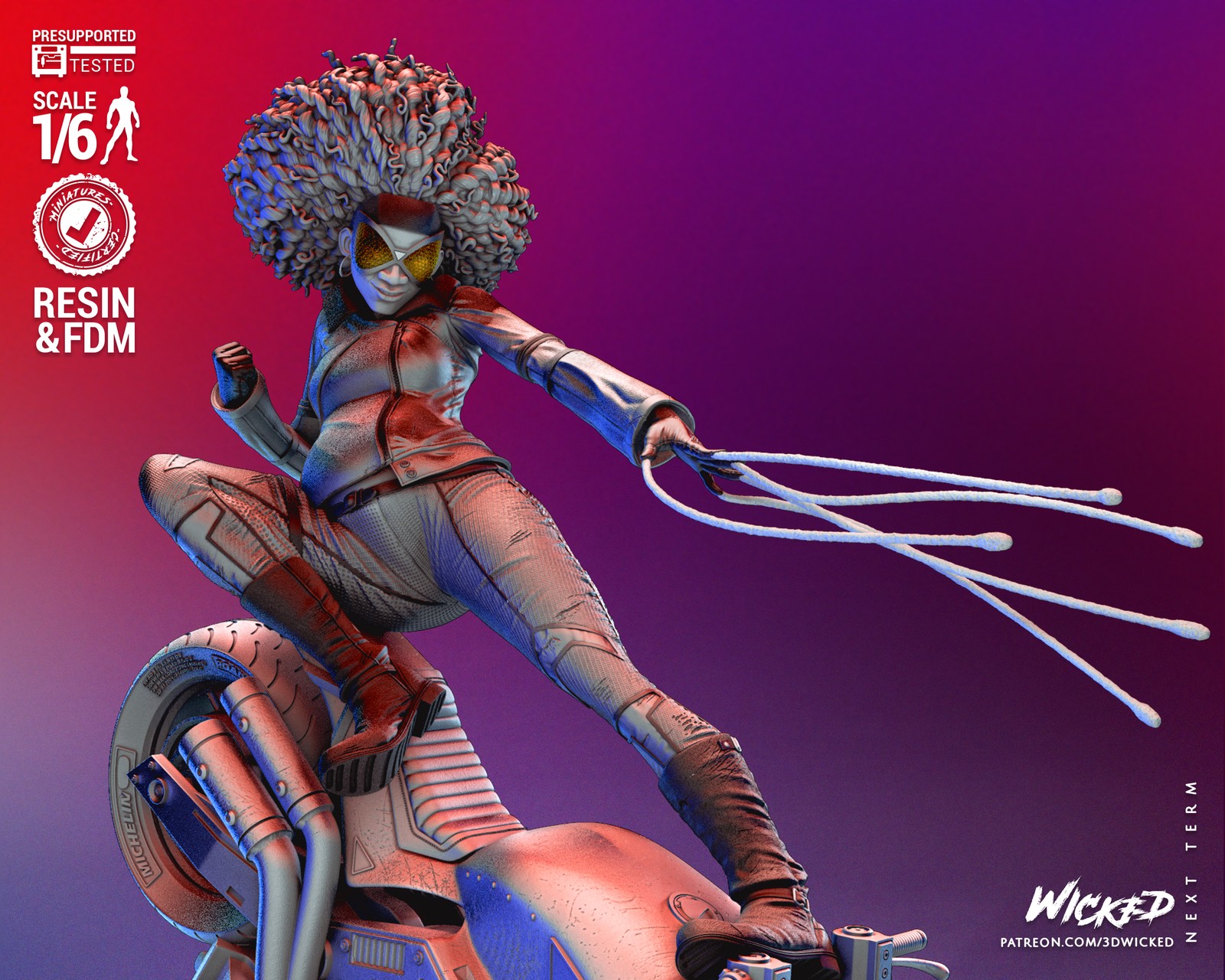 Marvel Spider Woman Spiderverse Sculpture - Image 5