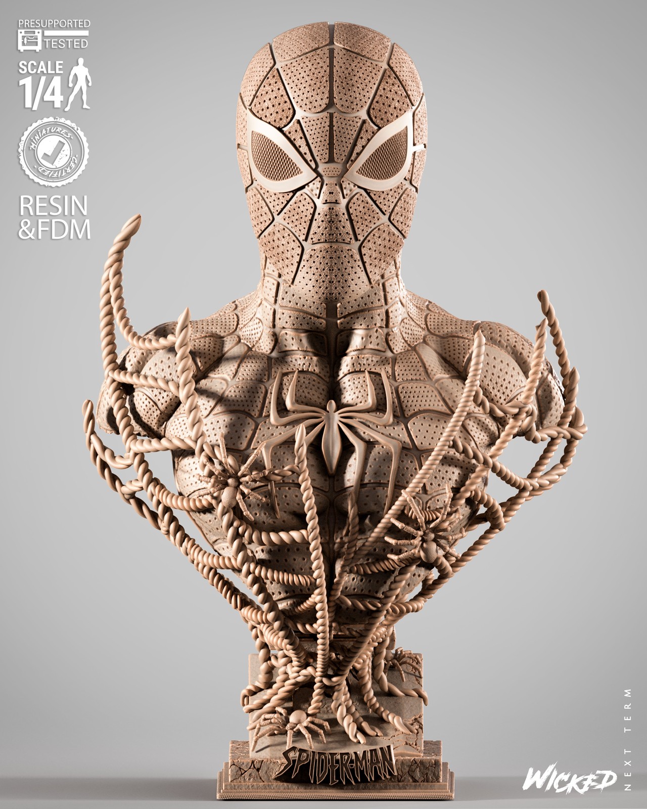 Marvel Spiderman 2025 Portrait Bust