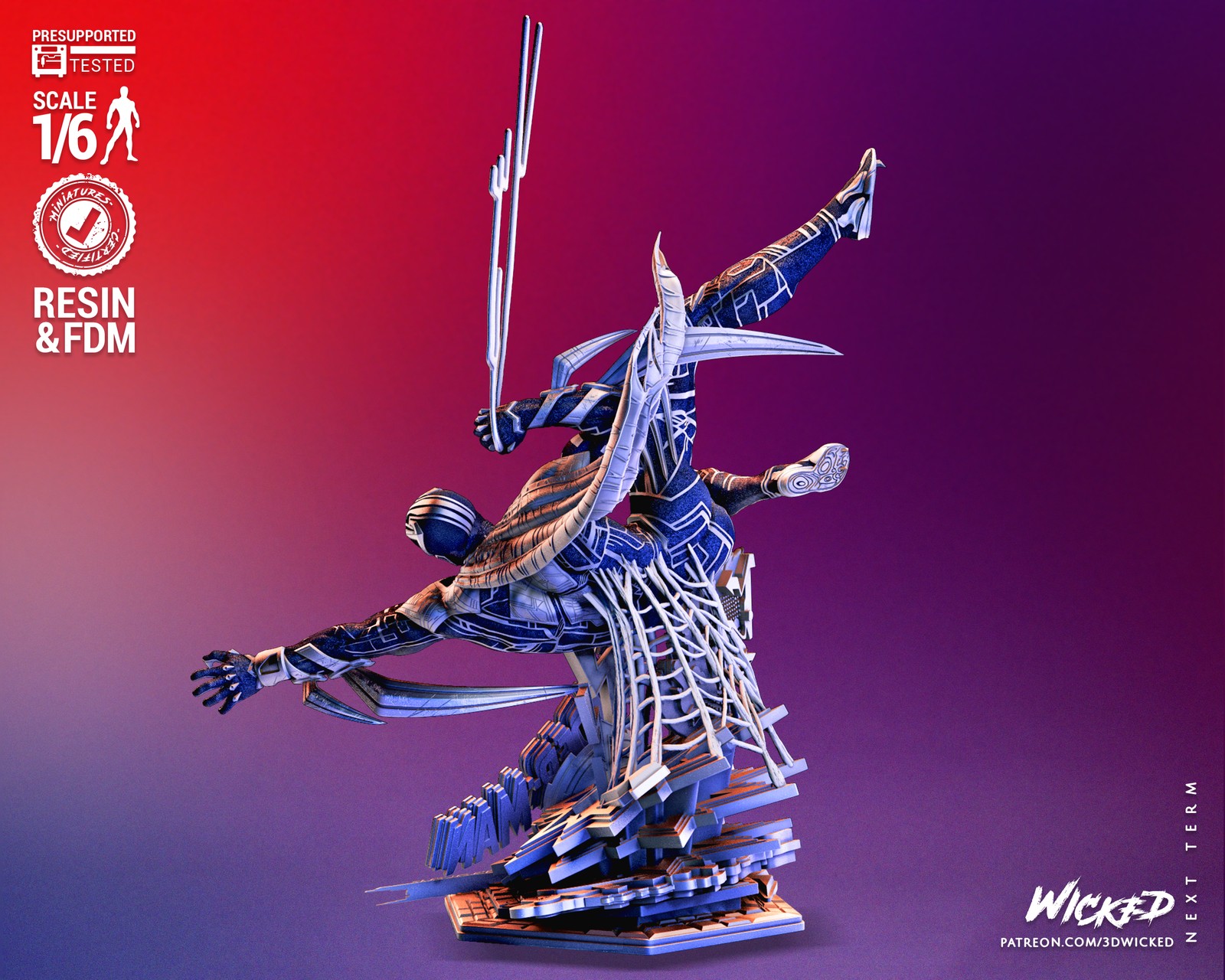 Marvel Spiderman 2099 Sculpture - Image 2