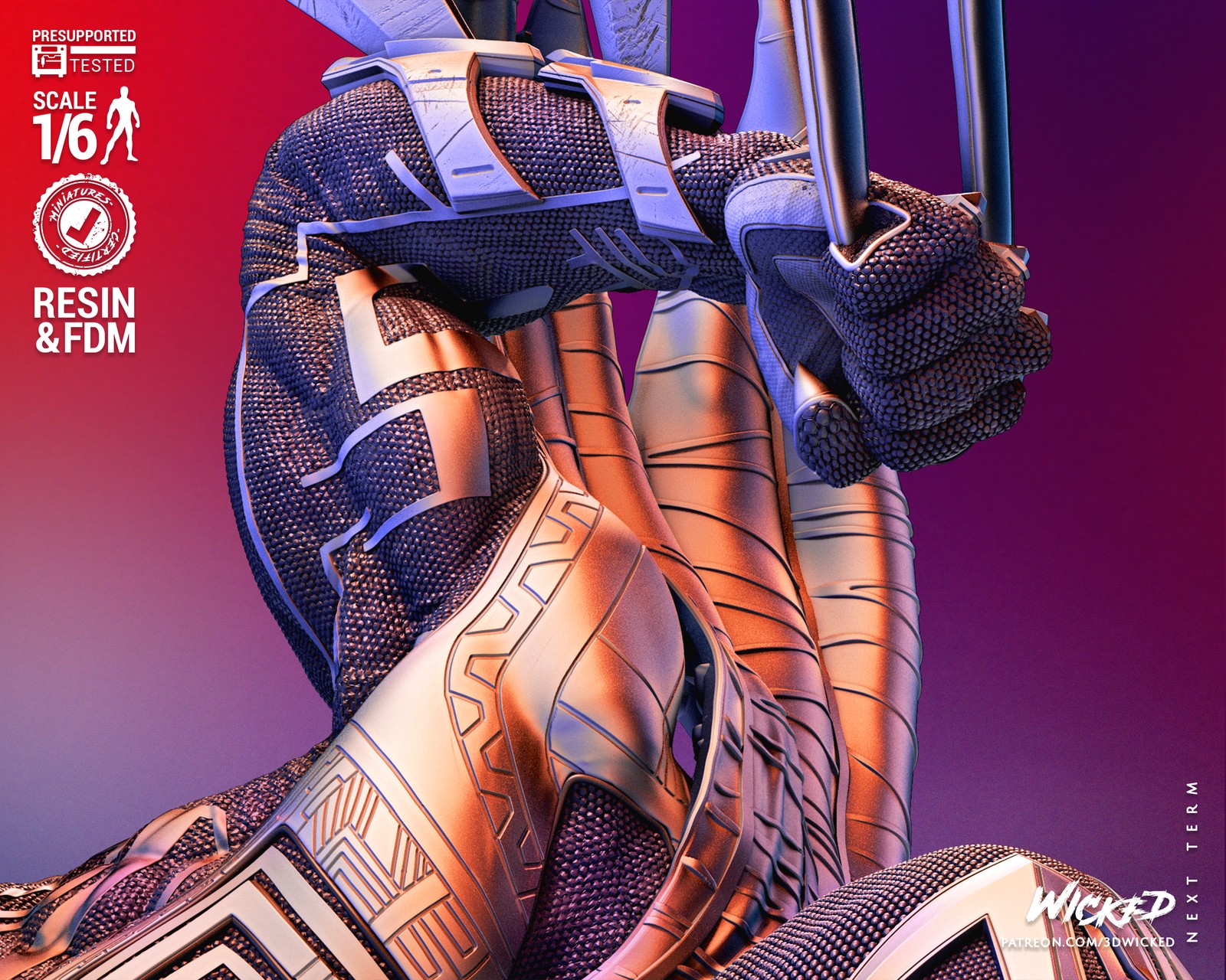 Marvel Spiderman 2099 Sculpture - Image 3