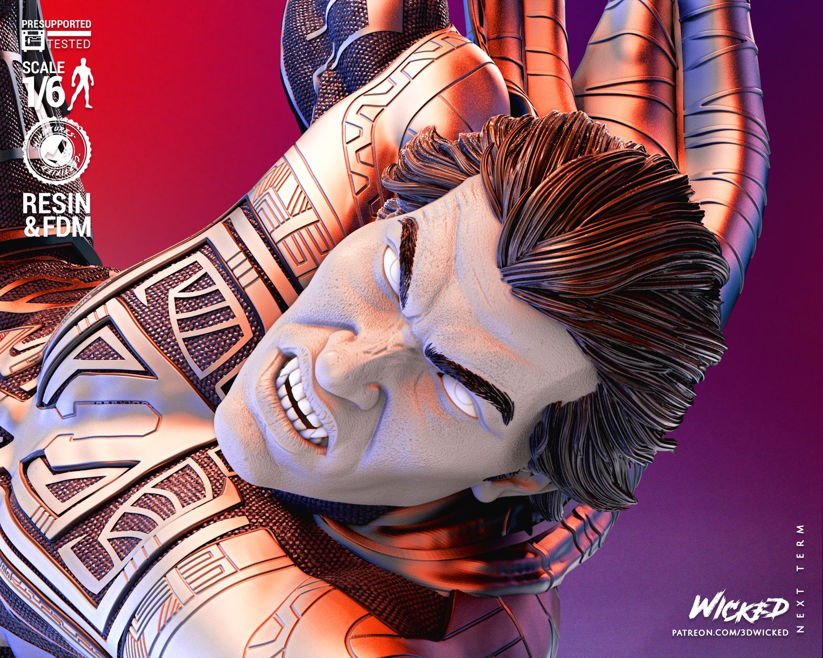 Marvel Spiderman 2099 Sculpture - Image 4