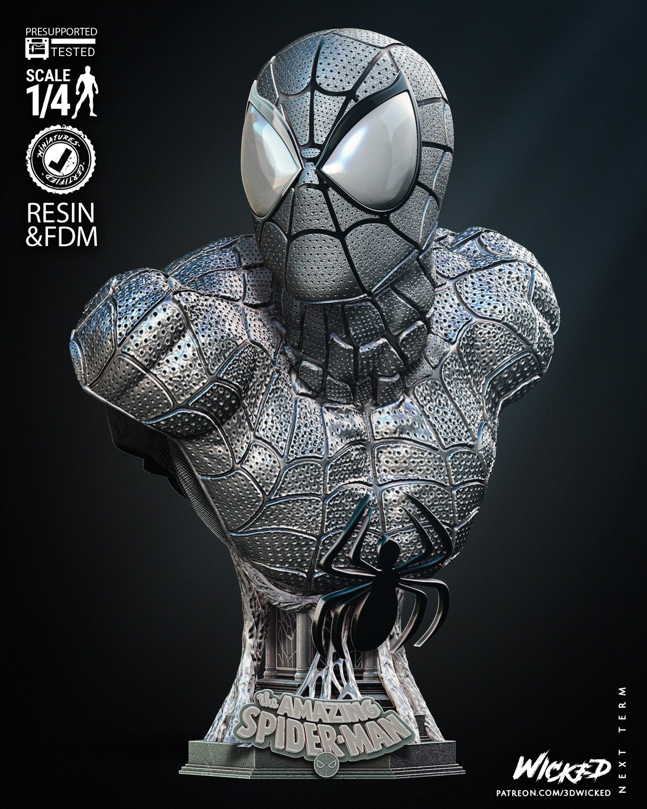 Marvel Spiderman Bust Portrait