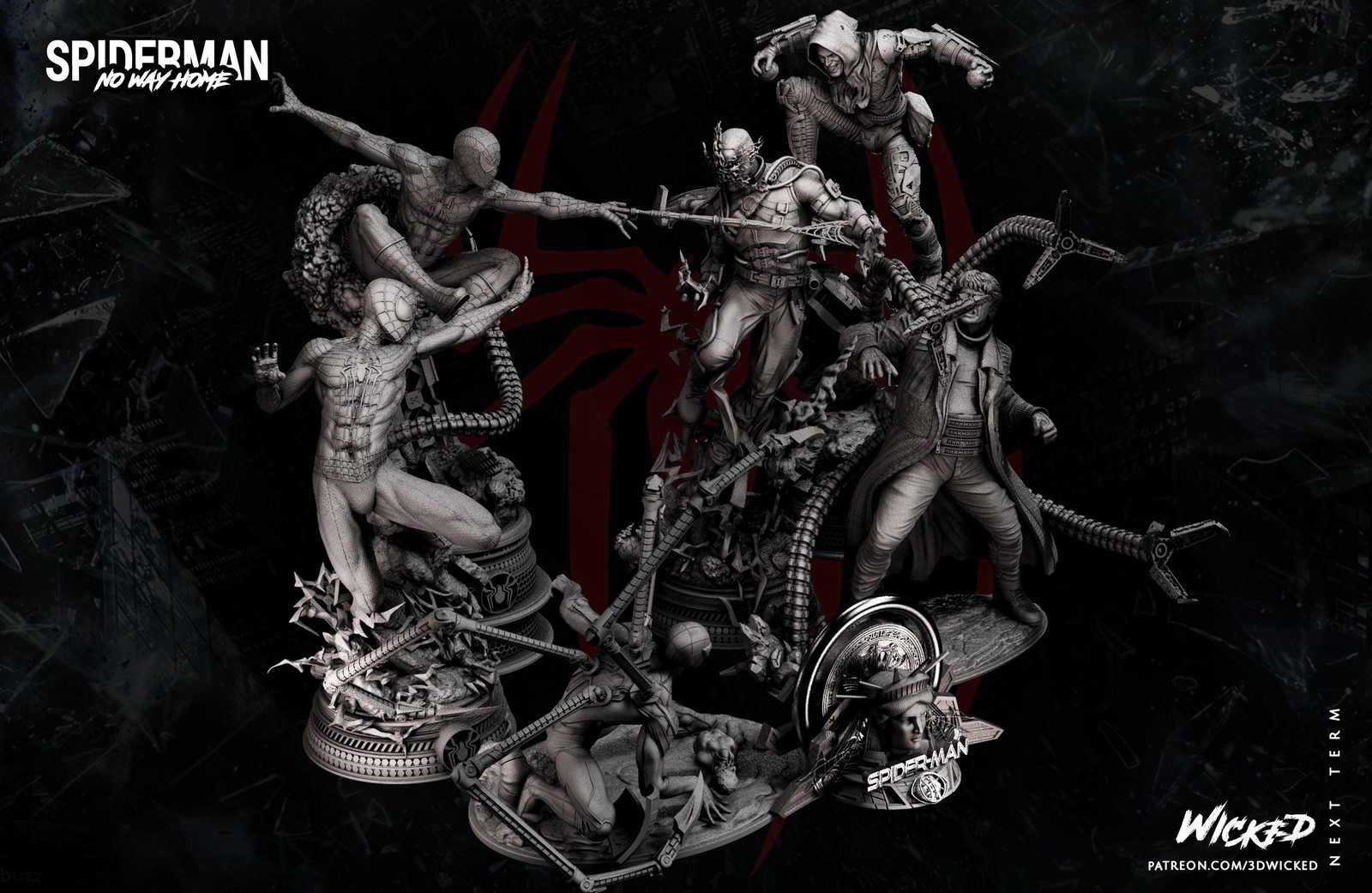 Marvel Spiderman No Way Home Dio Display - Image 5