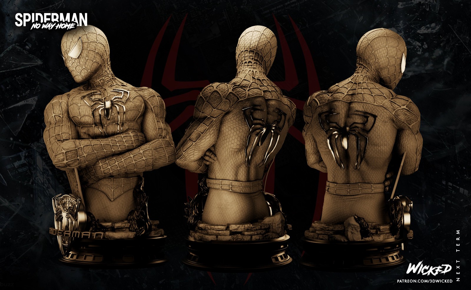 Marvel Spiderman Bust - Image 3