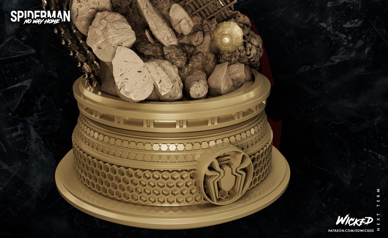 Marvel Spider man Sculpture (Tobey) - Image 4